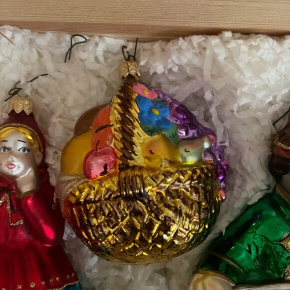 Polonaise Kurt S. Adler Little Red Riding Hood Christmas Ornament set Wo… - Picture 6 of 10